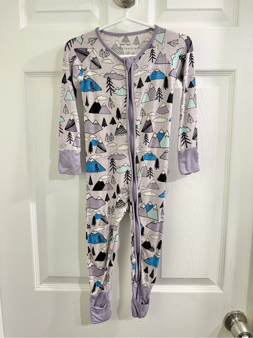 Little Sleepies OG Mountain Print Size 12-18 Months